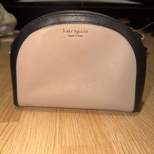 kate spade Two-Tone Pink and Black Dome Cosmetic Case